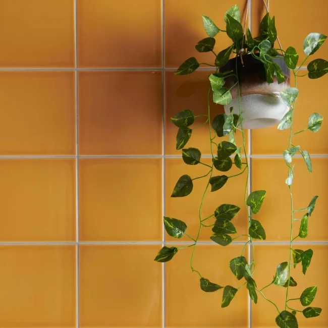 Capsule® Yellow Gloss Flat 150x150 Wall Tiles