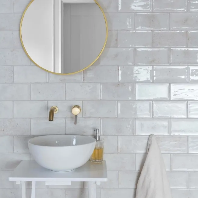 Farringdon White Gloss Metro Wall Tiles