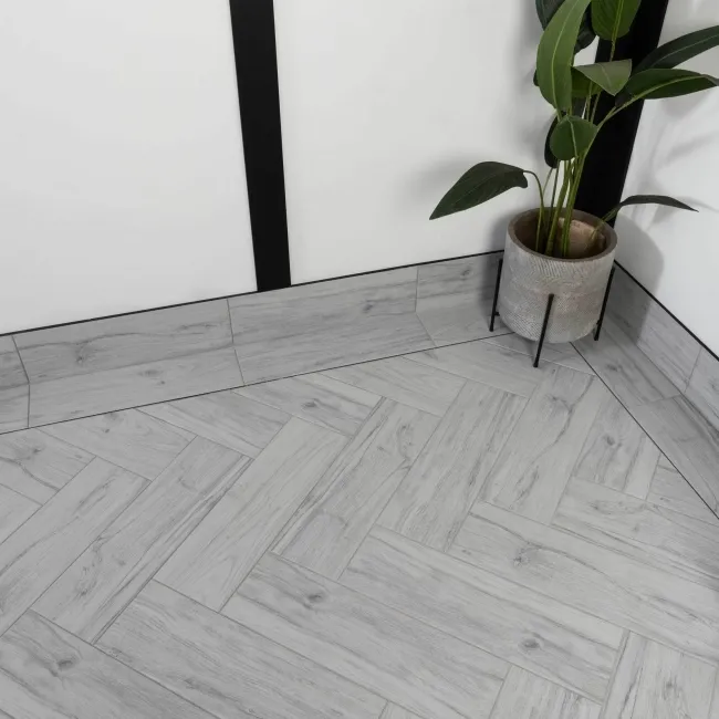 Friston White Oak Wood Effect Porcelain Floor Tiles
