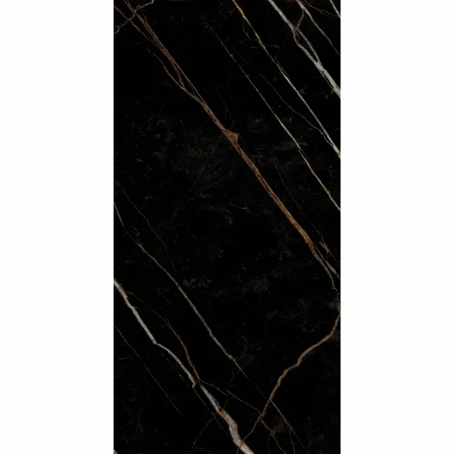 Royal Black Marble Effect Gloss Walls and Floor Tiles