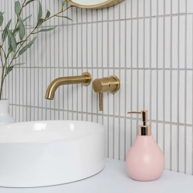 Spirit White Gloss Kitkat Mosaic Porcelain Wall Tiles