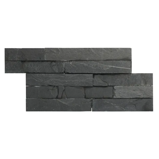Ledgestone Black Split Face Slate 300x150 Tiles