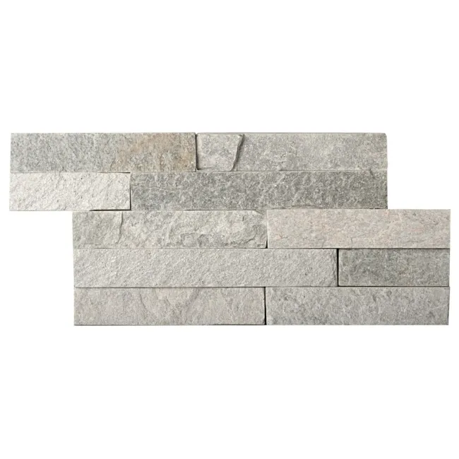 Ledgestone Ice White Split Face Slate 300x150 Tiles