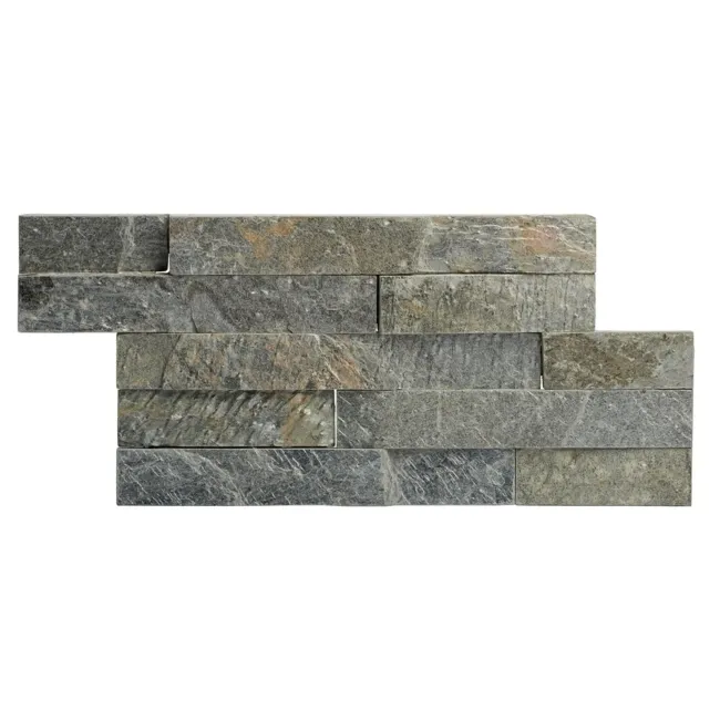 Ledgestone Olive Green Split Face Slate 300x150 Tiles