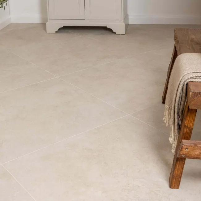 Vesta Cream Matt Travertine Effect Wall and Floor Tiles
