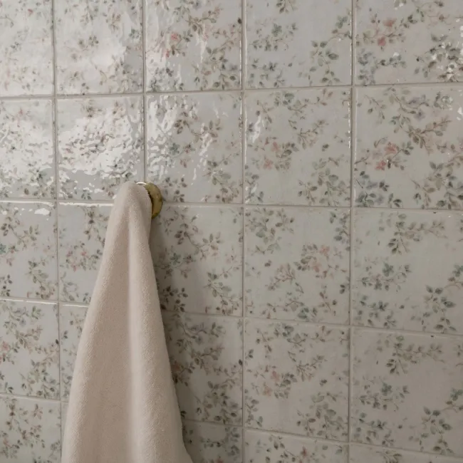 Lucy Bloom Gloss Multicolour Patterned Porcelain Wall Tiles