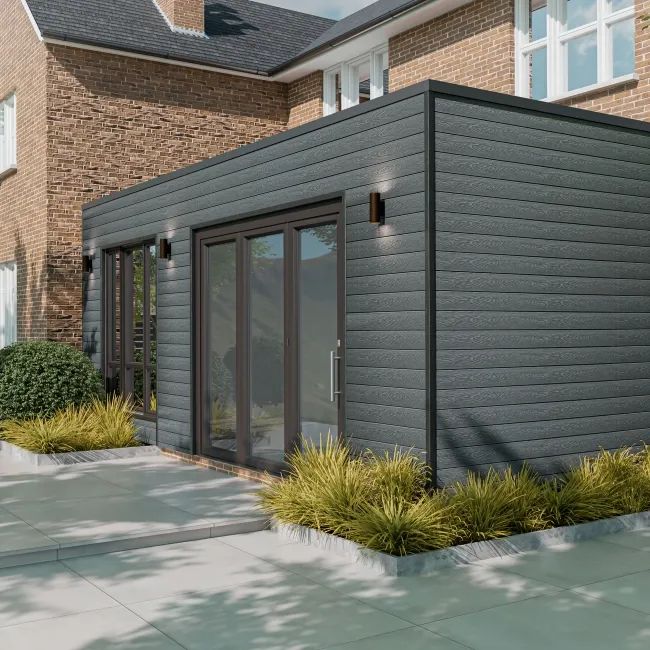 LuxeLine® Grey Wood Grain Shiplap Panels