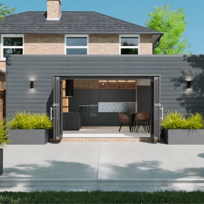 LuxeLine® Grey Wood Grain Shiplap Panels