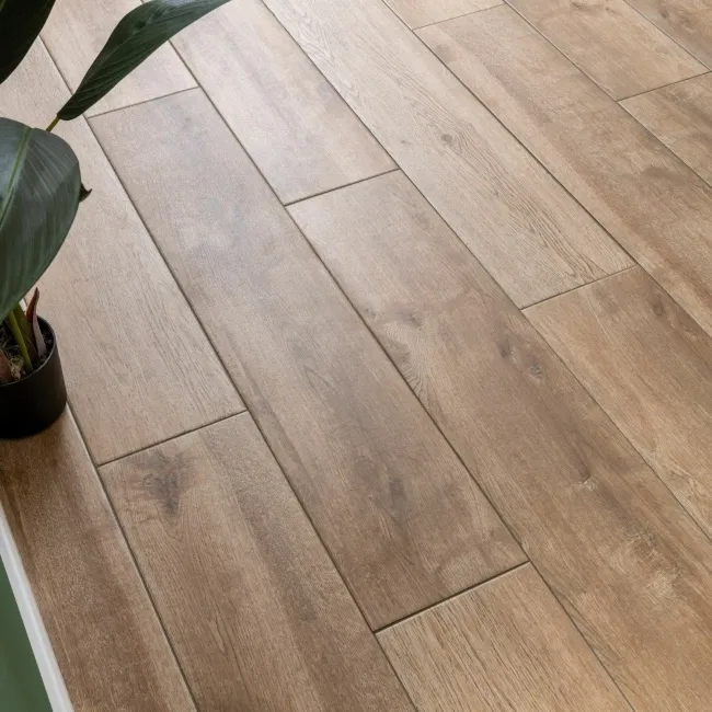 Madagascan Ipil Oak Wood Effect Porcelain Floor Tiles