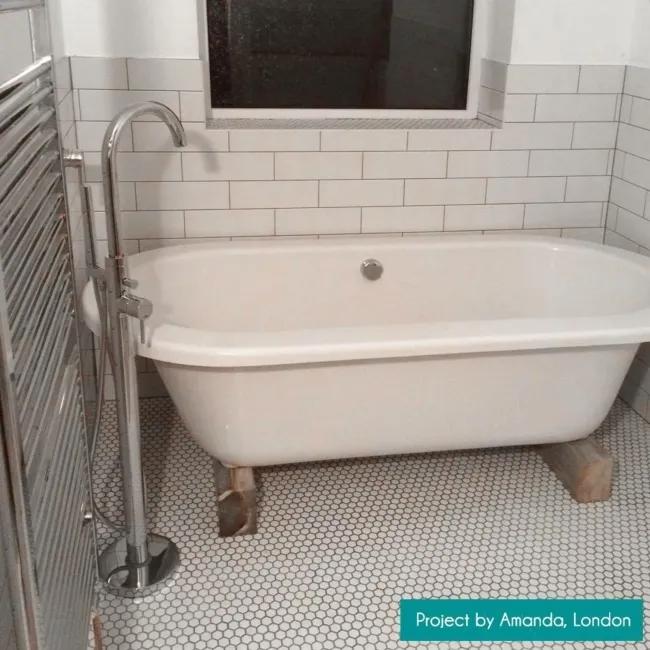 Rhian Blanco White Ceramic White Matt Brick Wall Tiles