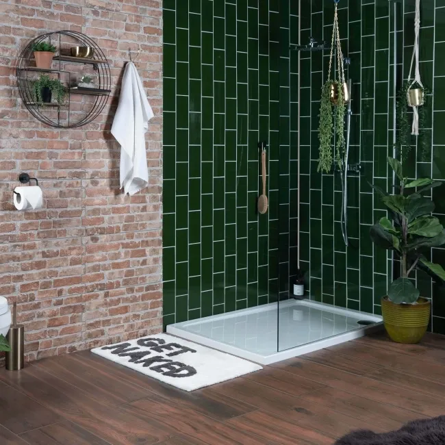Park Green Gloss Flat Metro Wall Tiles