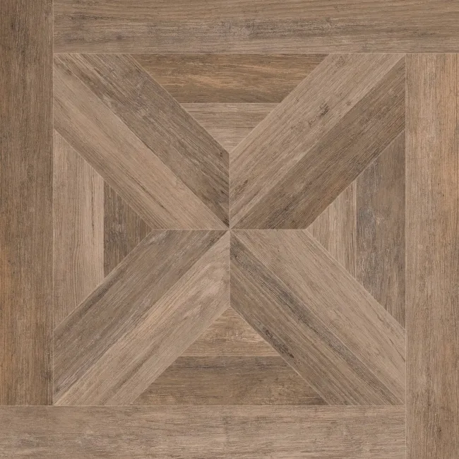 Empire Oak Parquet Brown Wood Effect Porcelain Wall and Floor Tiles