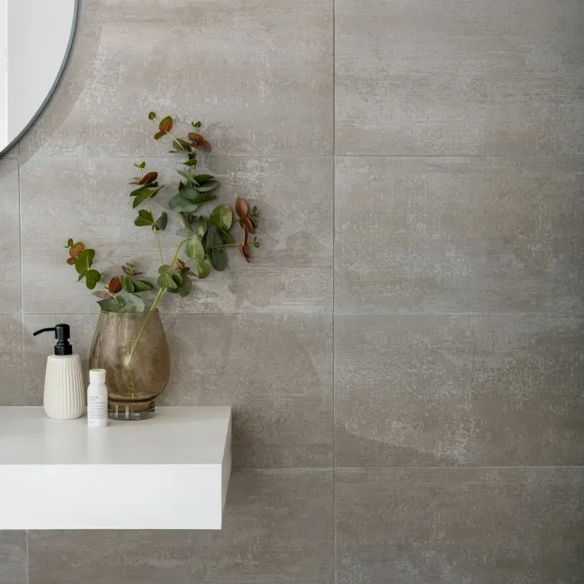 Genoa Grey Matt Concrete Effect Wall and Floor Tiles