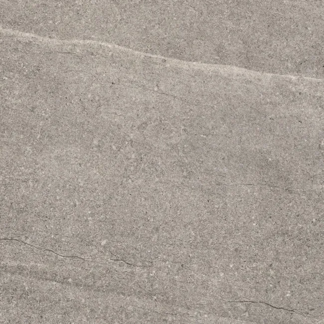 Serenity Grey Rectified Matt Stone Effect Tile 600x600