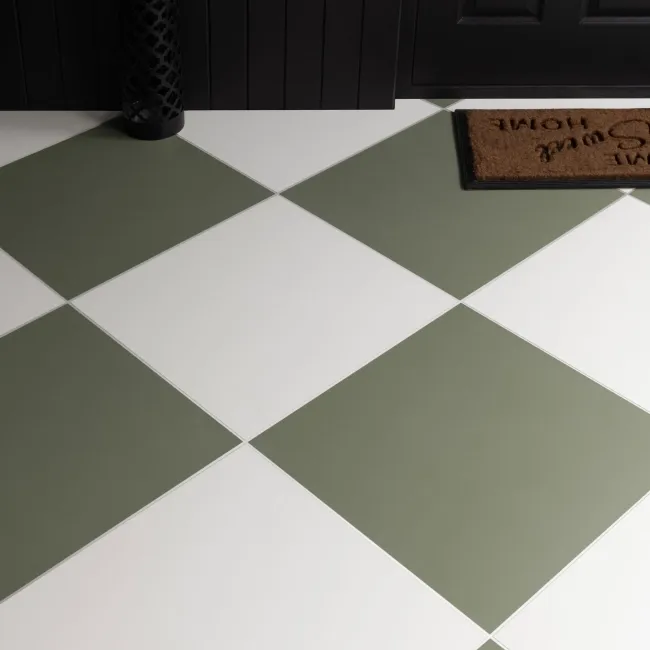 Sorbet White Matt Plain 598x598 Wall and Floor Tiles