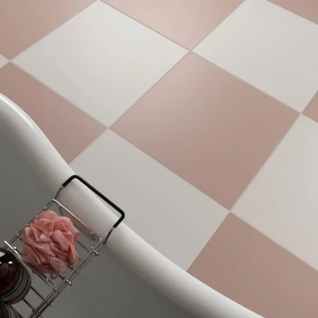 Sorbet White Matt Plain 598x598 Wall and Floor Tiles