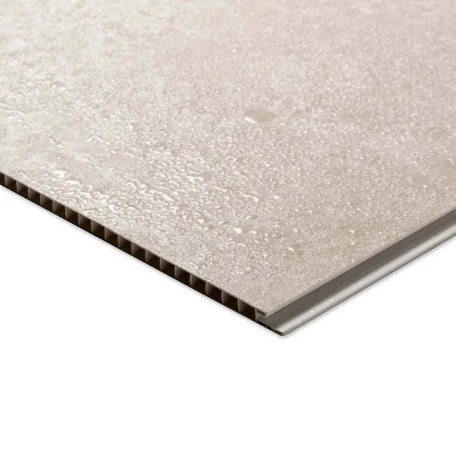 Trepanel Aqua® Matt Ivory Travertine Effect PVC Bathroom Wall Panel