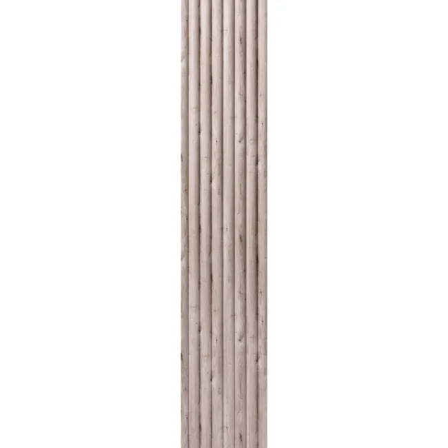 Trepanel Aqua 3D® Waterproof Grey Wood Effect Fluted Wall Panel 3 Pack (Covers 1.80 SQM)