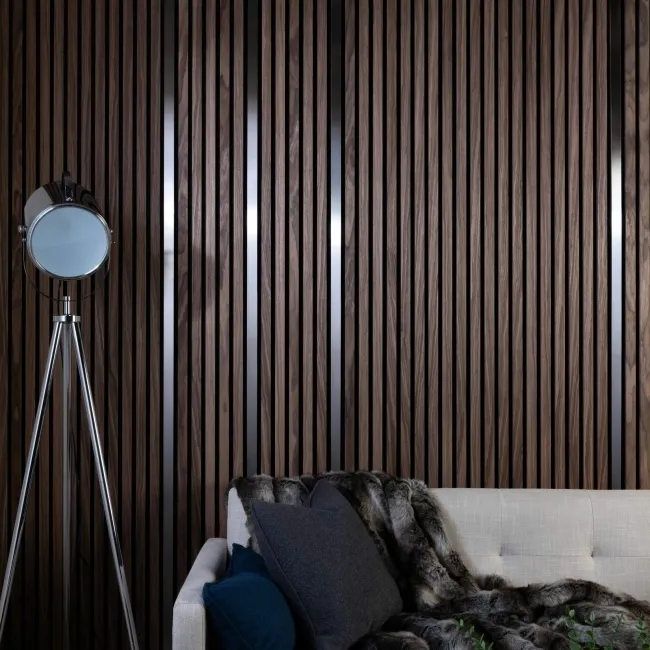 Trepanel® Stainless Steel Brushed Silver Decorative Acoustic Slat Cover