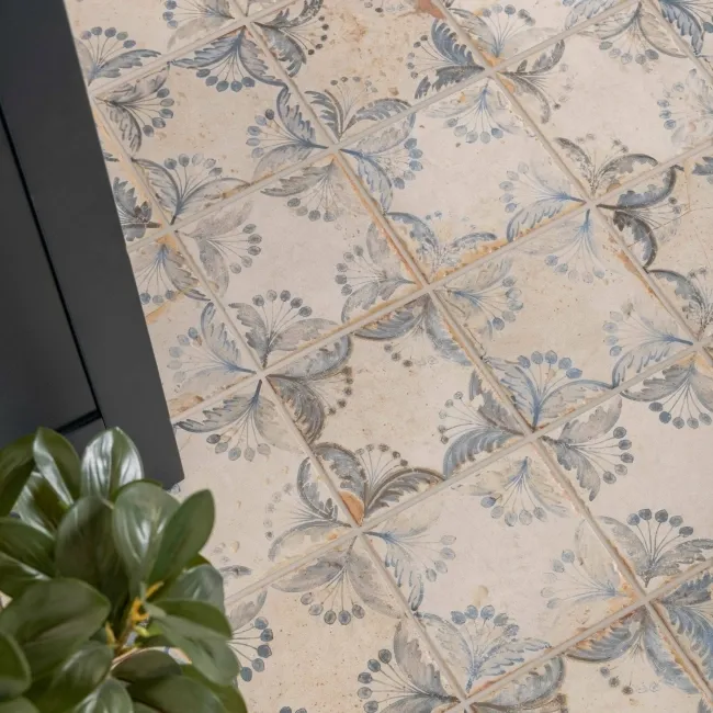 Vecchio Floreale Indigo Vintage Pattern Tiles