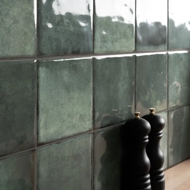 Veneto Green Gloss Rustic Wall Tiles