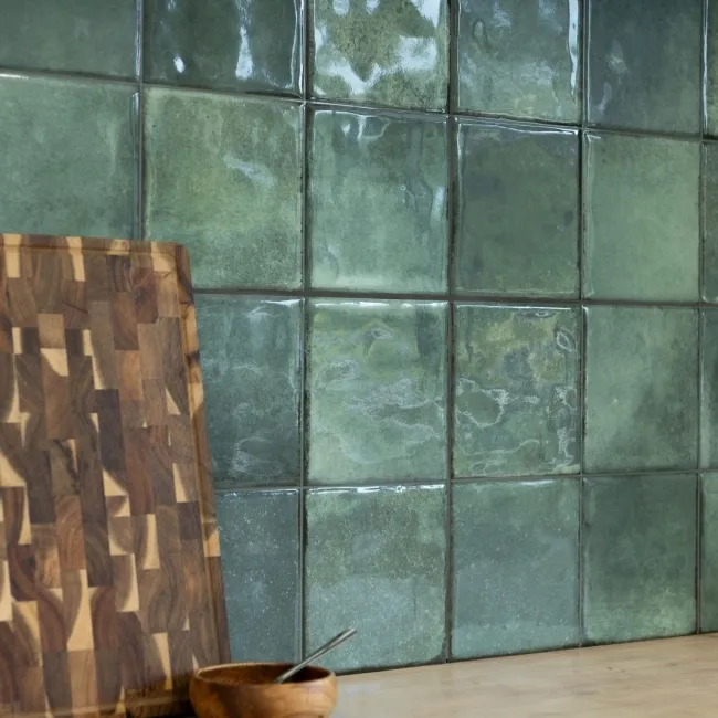 Veneto Green Gloss Rustic Wall Tiles