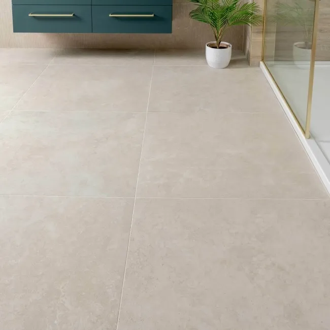 Vesta Cream Matt Travertine Effect Wall and Floor Tiles
