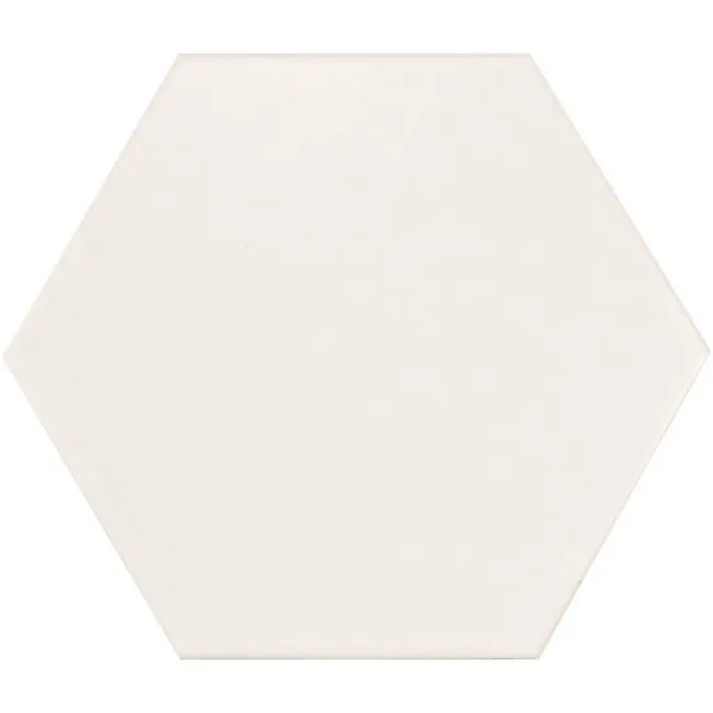 Novel White Matt Hexagon Wall and Floor Tiles