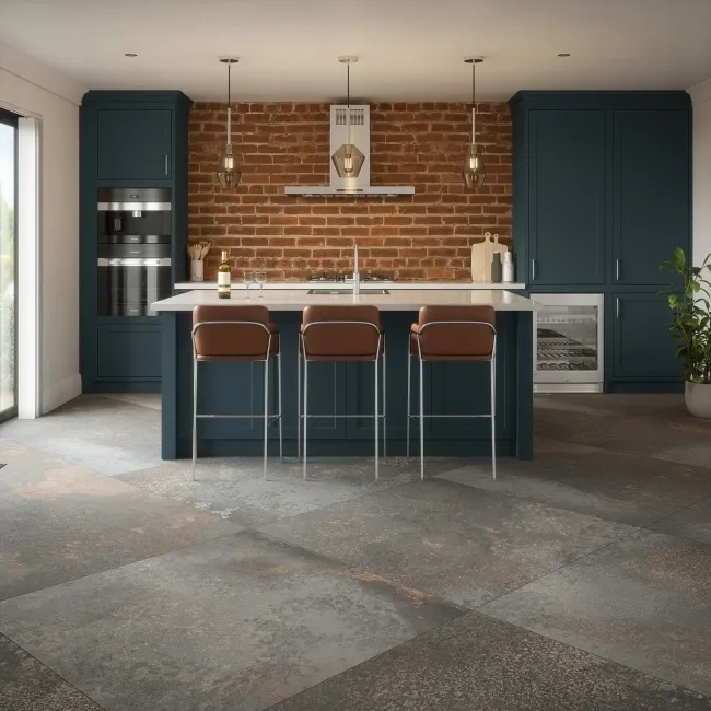 Yuri® Graphite Grey 90% Recycled Stone Effect XL Tiles