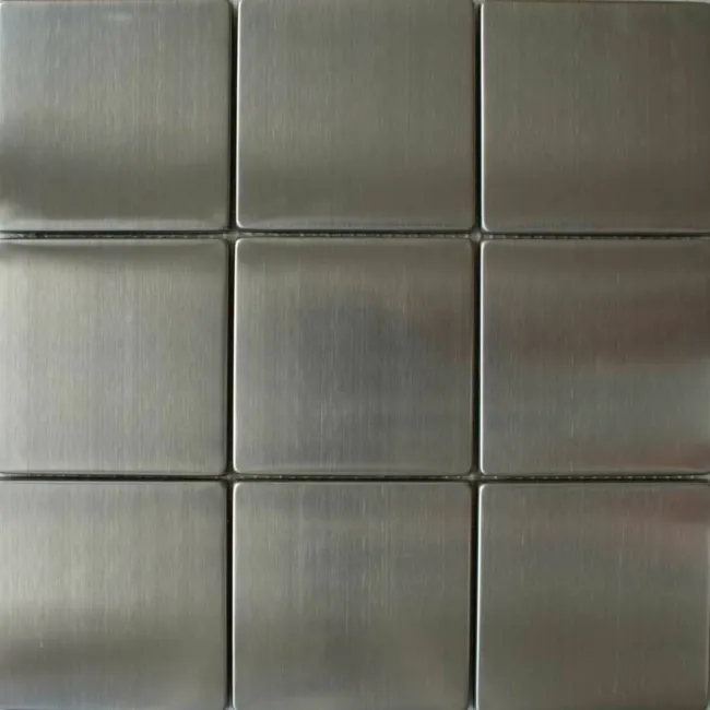 Stainless Steel Norton Brushed Mosaic Tiles
