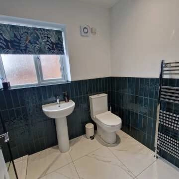 Faith Blue Gloss Rustic Brick Effect Wall and Floor Tile