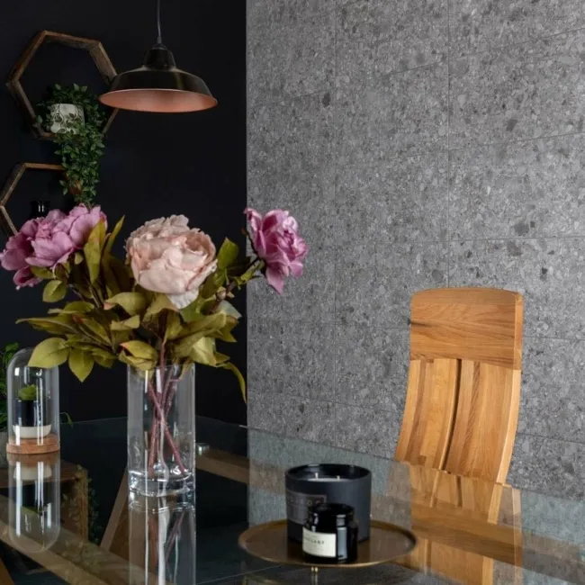 Troverta Ceppo Grey Matt Terrazzo Effect Wall and Floor Tiles