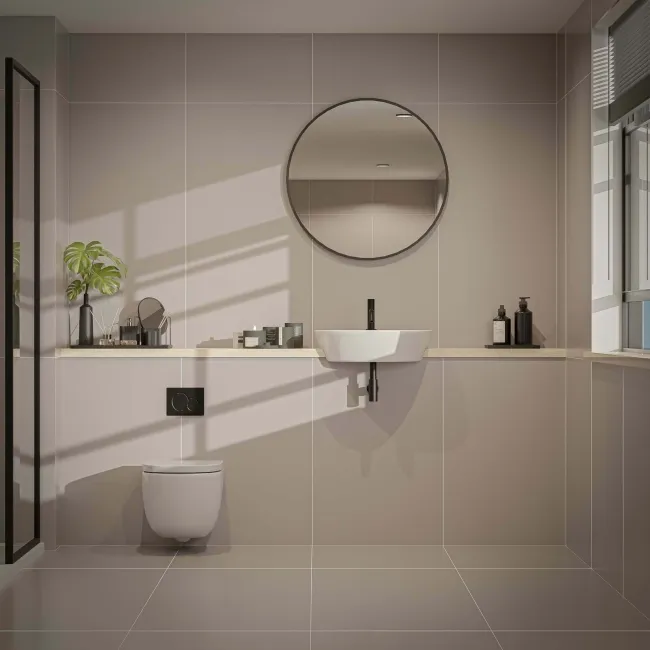 Sorbet Beige Matt Plain Tiles 1198x598