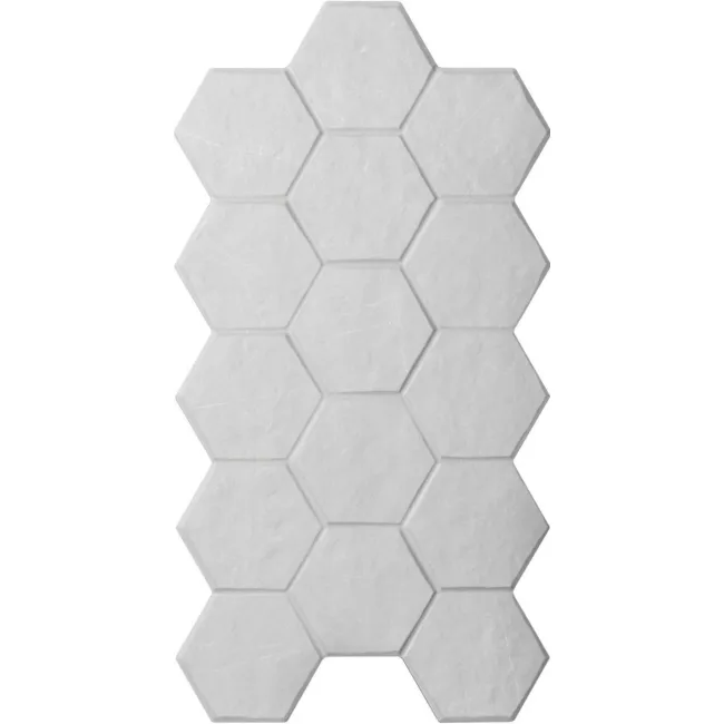 Chalkstone Hexagon Light Grey Matt Stone Effect Wall And Floor Tiles