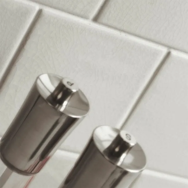 Antique Bastille White Gloss Square Crackle Wall Tiles