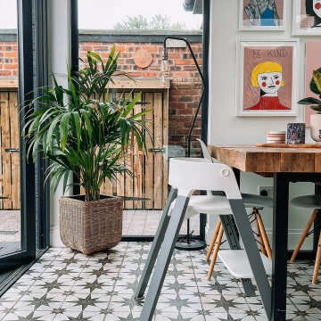 Scintilla Black Star Pattern Tiles