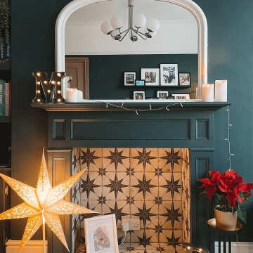 Scintilla Black Star Pattern Tiles