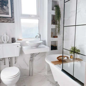 Cappella White Matt Marble Effect 600x300 Wall and Floor Tiles