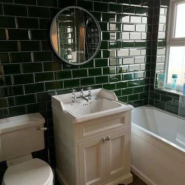 Victorian Gloss Green Metro Tiles