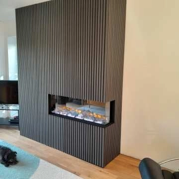 Trepanel® Noir Black Acoustic Wood Wall Panels