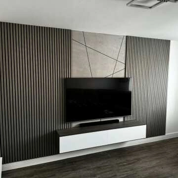 Trepanel® Smoked Oak Acoustic Wood Wall Panels