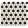 Pixel Chequer Hexagon White & Black Matt Mosaic Tiles