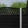 LuxeLine Composite Fence Panel Black - Geometric Decorative Screen for Own Post