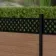 LuxeLine Composite Fence Panel Teak 3ft High - Lattice Decorative Screen with Aluminium Post