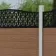 LuxeLine Composite Fence Panel Teak - Geometric Decorative Screen for Own Post