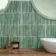 Meraki Turquoise Green Gloss Kitt-Kat Mosaic Effect Wall Tiles