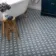 Winslow Blue and White Matt Patterned Floor Tiles