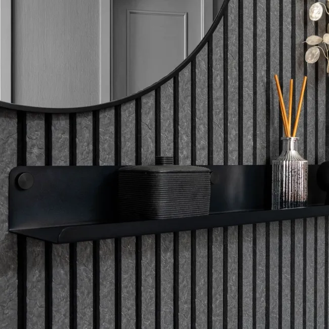 Trepanel Customise® Black Shelf 759mm inc Black Screws