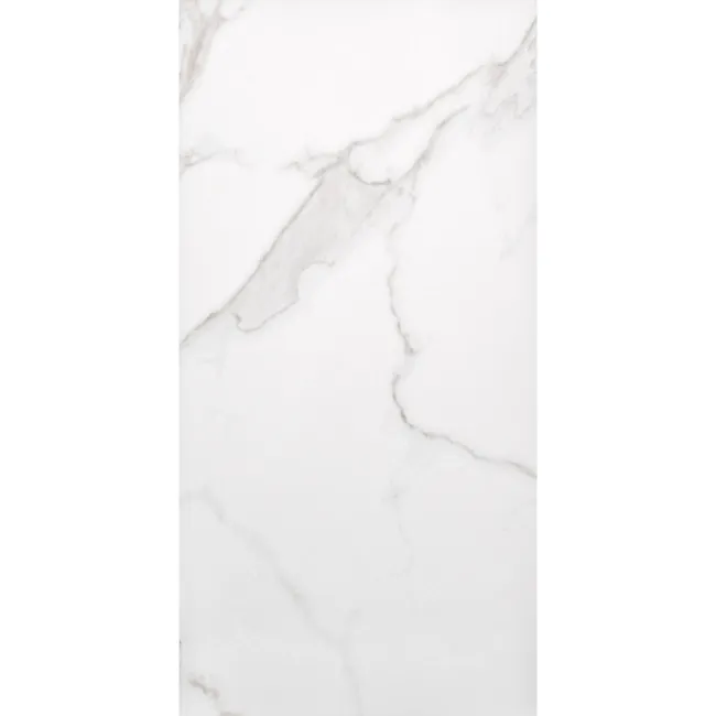 Cappella White Gloss Marble Effect 600x300 Wall and Floor Tiles