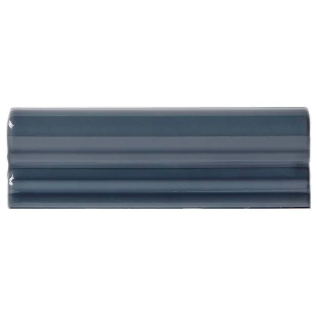 Capsule® Dark Blue Grey Gloss Victorian Border 150x50 Wall Tiles